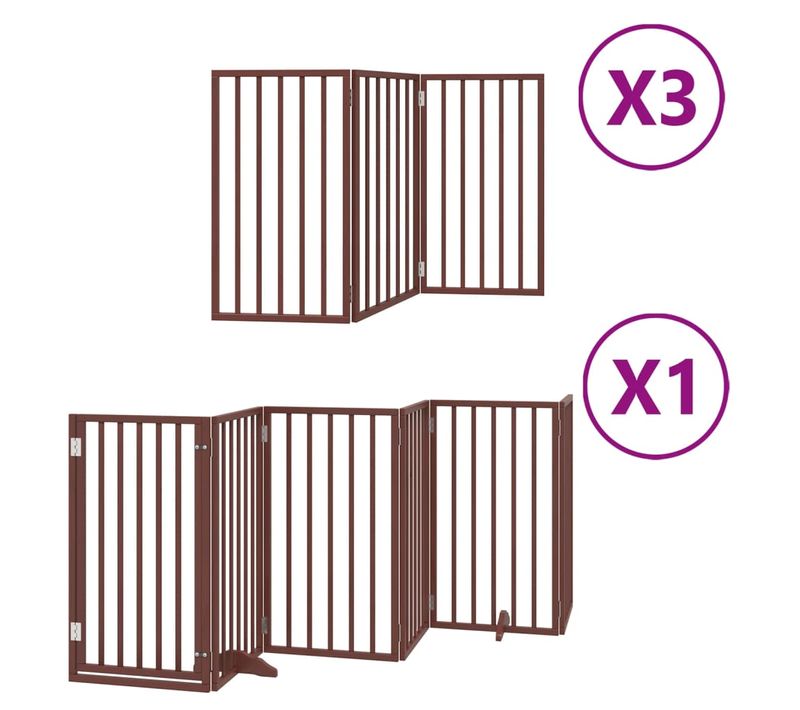 Barrière De Sécurité Pour Chien Animaux De Compagnie Porte Pliable 15 Panneaux Longue