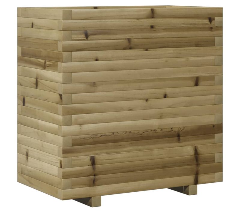 Jardinière Bac Lit Surélevé Plantes Fleurs Terrasse Jardin 70 X 40 X 72 Cm Bois