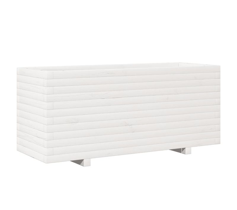 Jardinière Bac Lit Surélevé Plantes Fleurs Terrasse Jardin 110 X 40 X 49,5 Cm Bois