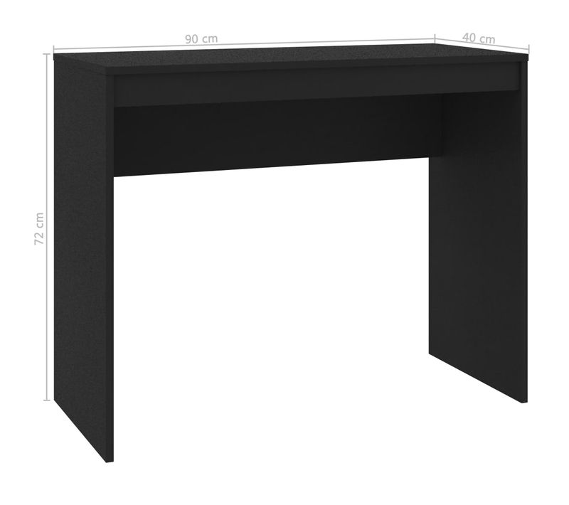 Bureau Table Poste De Travail Meuble D'ordinateur Informatique Étude 90 X 40 X 72 Cm Bois