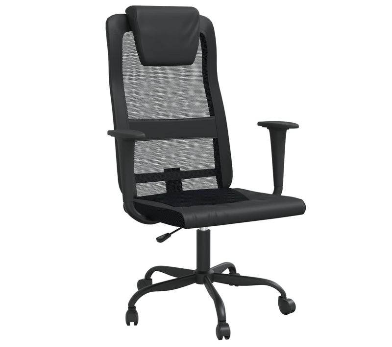 Chaise Fauteuil Siège De Bureau Informatique Étude Réglable En Hauteur Noir 02_002407