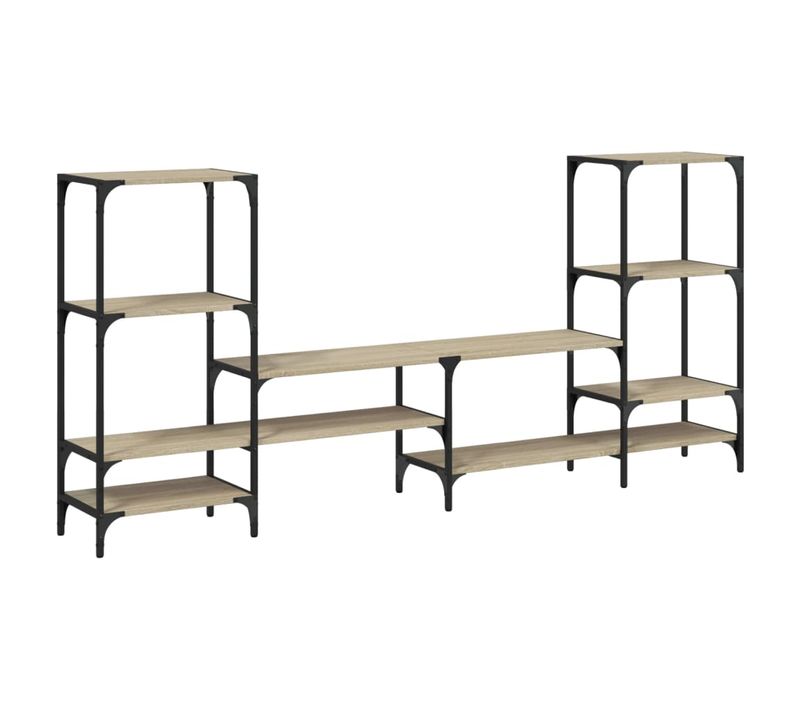 Meuble TV Multimédia Étagère Télévision Buffet Téléviseur