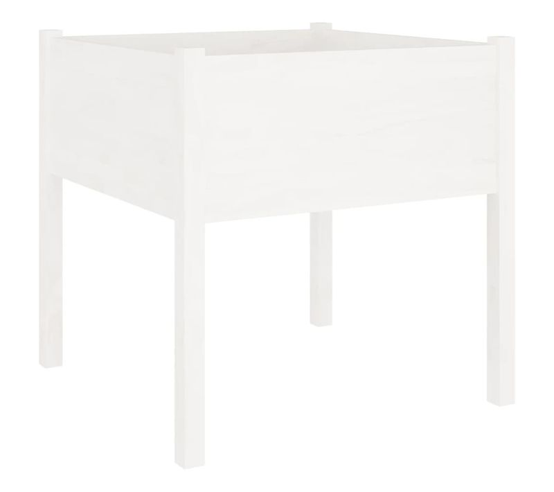 Jardinière Bac Lit Surélevé Plantes Fleurs Terrasse Jardin 70 X 70 X 70 Cm Bois