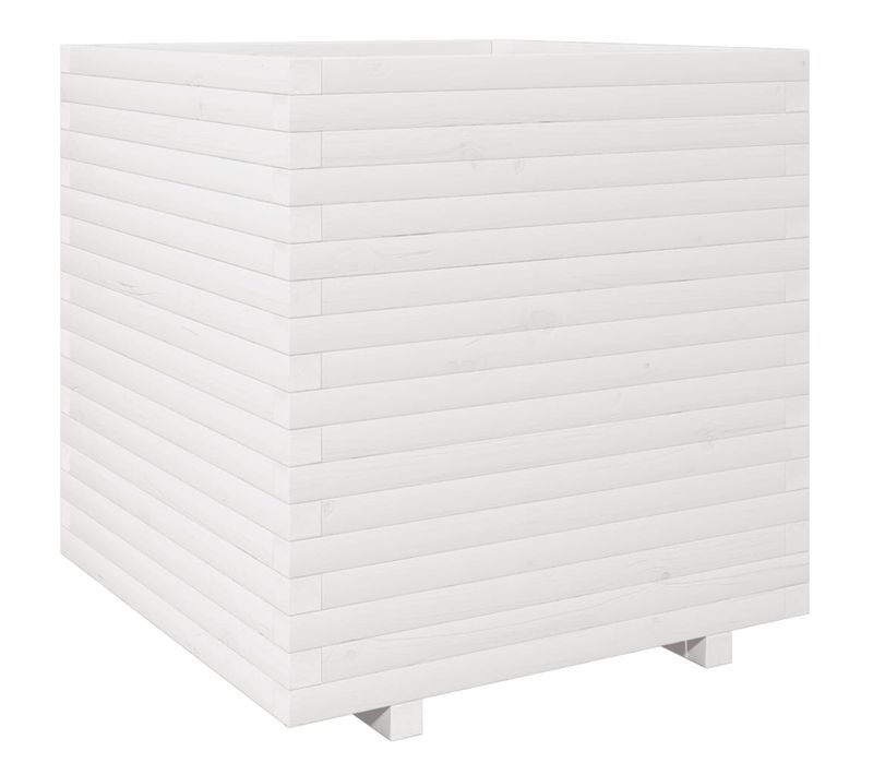 Jardinière Bac Lit Surélevé Plantes Fleurs Terrasse Jardin 70 X 70 X 72,5 Cm Bois