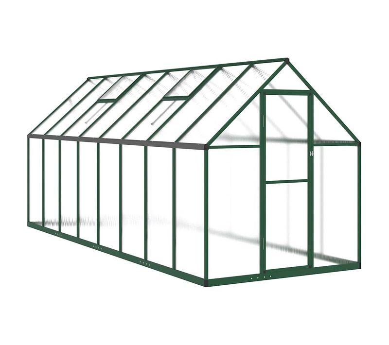 Serre Tente Abri Plante Fleur Légumes Avec Cadre De Base 445 X 169 X 195 Cm Aluminium