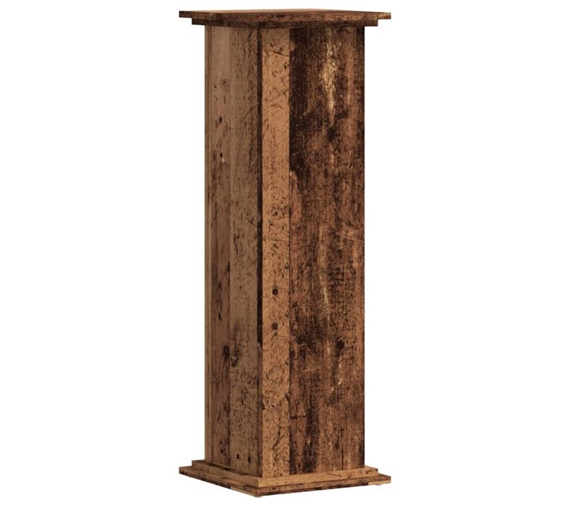 Support Pour Plantes Meuble Fleur Vieux Bois 33 X 33 X 100 Cm Bois D'ingénierie Marron