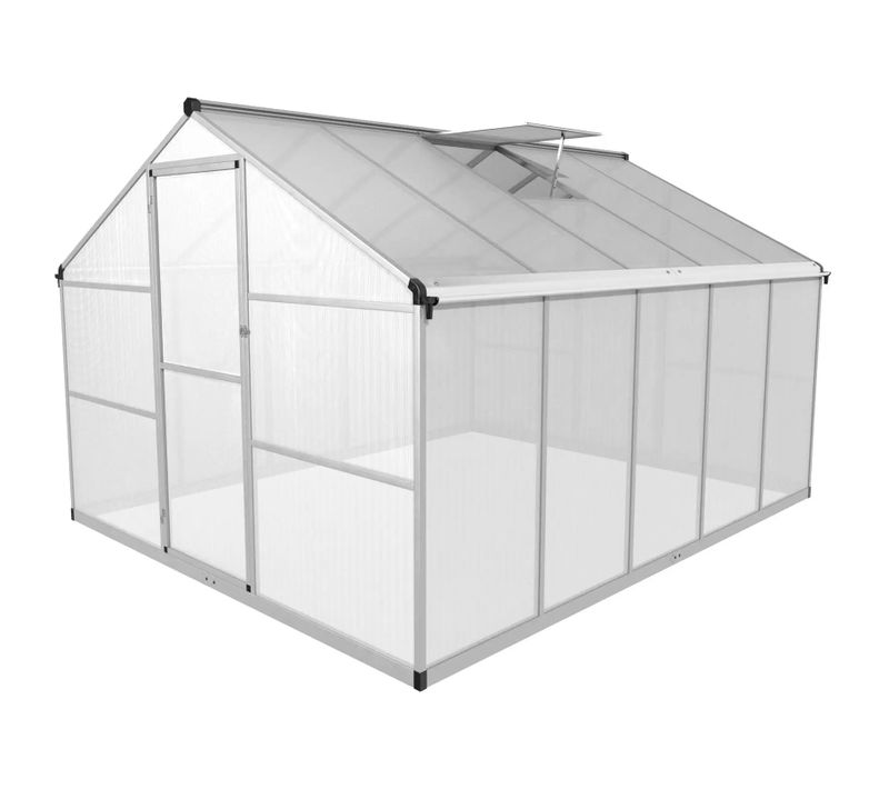 Serre De Jardin 301 X 238 X 195 Cm Polycarbonate + Aluminium Aluminium Plastique