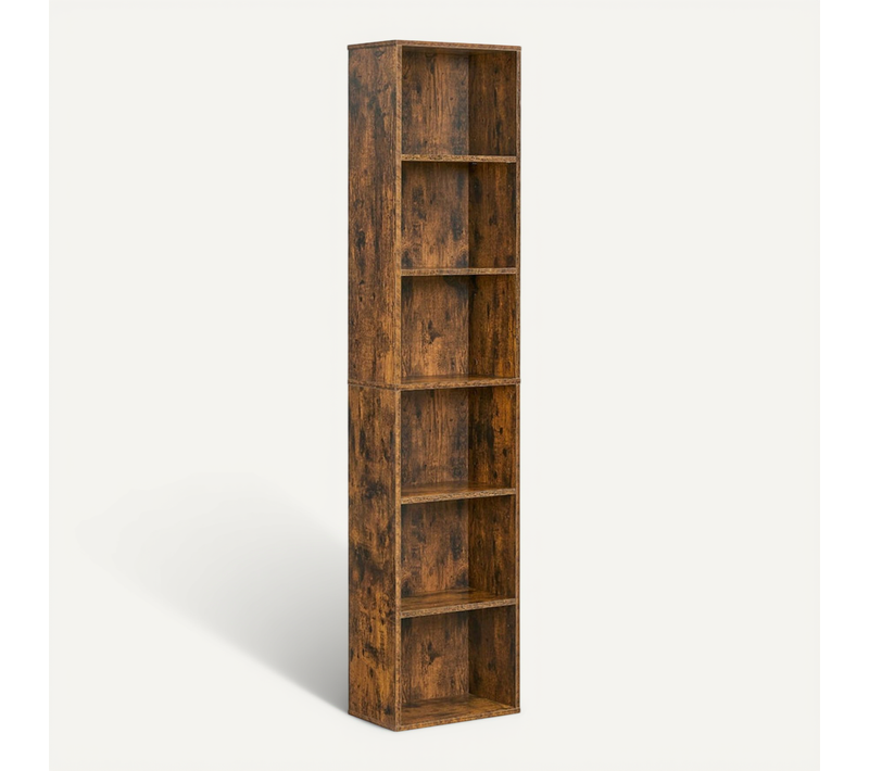 Bibliothèque étagère De Rangement 6 Niveaux Meuble Cube Pour Salon Bureau Chambre Sty