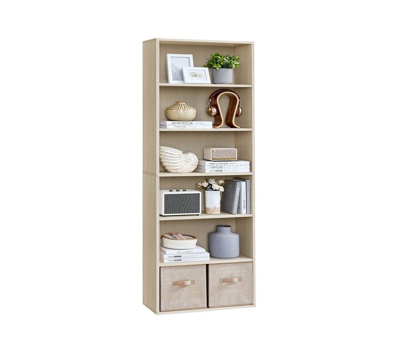 Bibliothèque étagère De Rangement 6 Niveaux Meuble Cube Pour Salon Bureau Chambre Sty