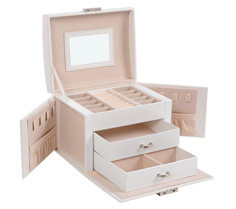 Boîte à Bijoux Mallette à Bijoux Coffret à Bijoux De Voyage Organisateur De Bijoux