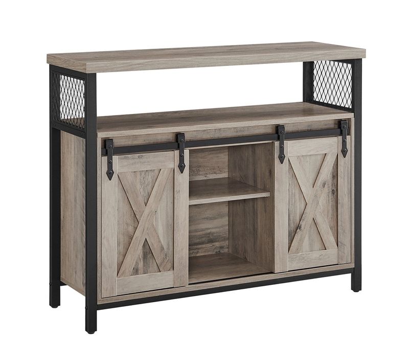Buffet De Salle à Manger Placard De Cuisine Meuble De Rangement Armoire Portes De Gra