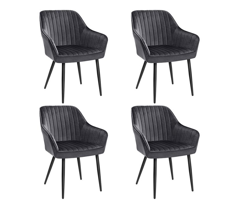 Chaise De Salle à Manger Fauteuil Siège Rembourrée Avec Accoudoirs