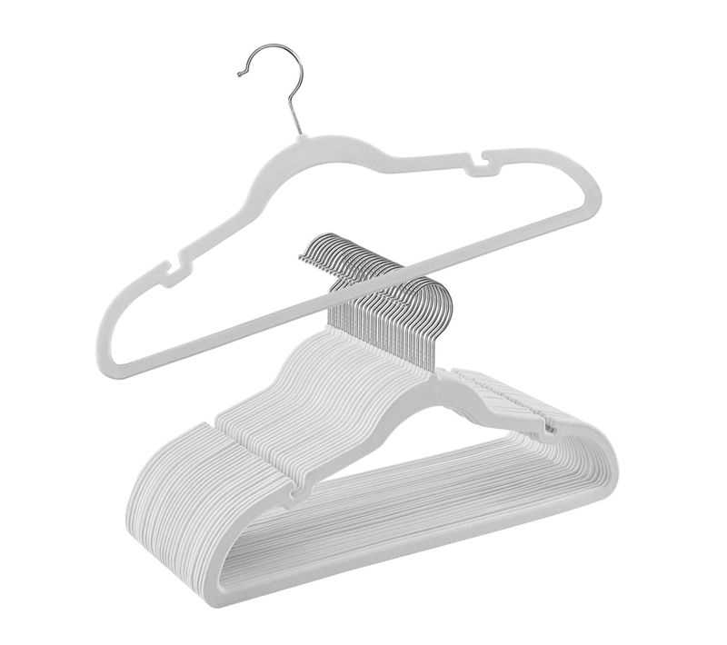 Cintres En Velours Lot De 30 Antiglisse Avec Encoches Barre Pour Pantalons Crochet Pi