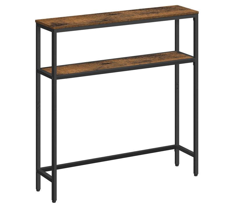 Console Pour Couloir Table De Salon Fine à 2 Niveaux 20 X 120 X 80 Cm Table D’appoint