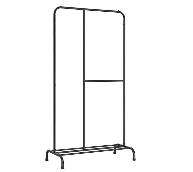 Portant à Vêtements Porte-manteau Penderie Charge 100 Kg Avec Tringle Réglable