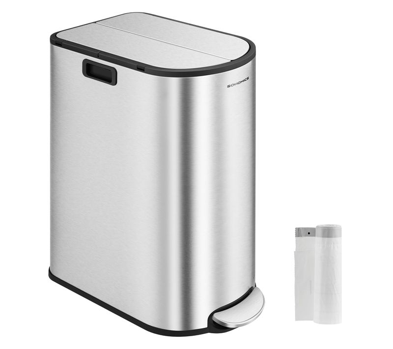 Poubelle De Cuisine Double 30 Litres Et 20 Litres Mince 2 Compartiments Pour Tri