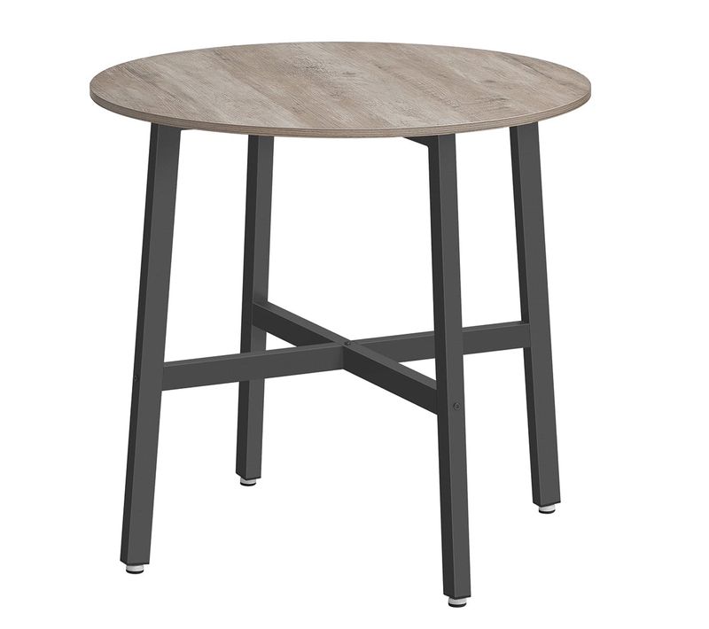 Table à Manger Table De Cuisine Ronde Pour Salon Bureau 80 X 75 Cm Style Industriel