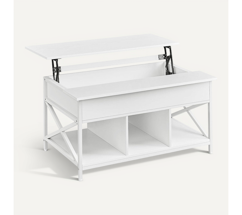 Table Basse Table De Salon Avec Plateau Relevable Avec Rangement Ouvert