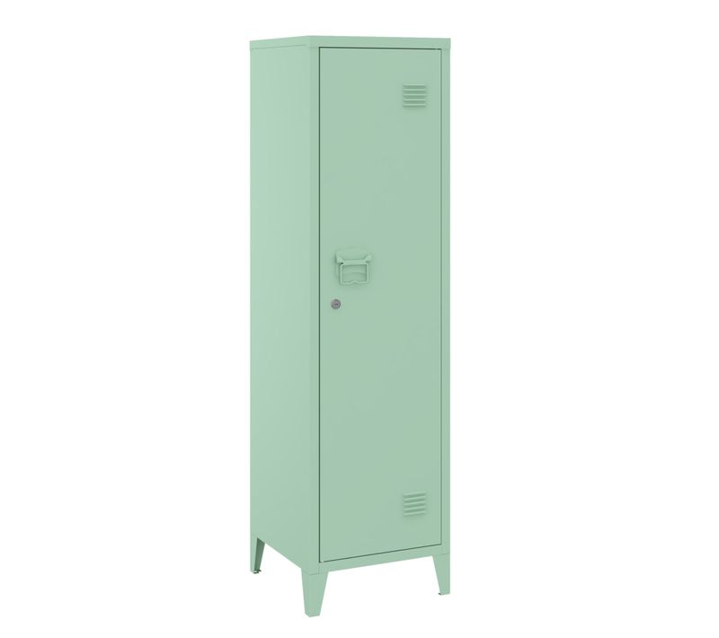Armoire Étagère Meuble De Rangement 137 X 38 X 38 Cm à Casier Métallique Vérouillable