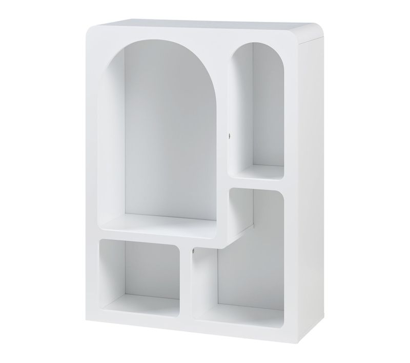 Bibliothèque Intemporelle Et élégante 80 X 60 X 24 Cm Blanc 03_0009001