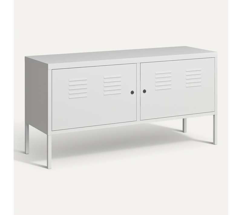 Buffet Meuble De Rangement Salon Entré Chambre à 2 Portes 118 X 40 X 60 Cm