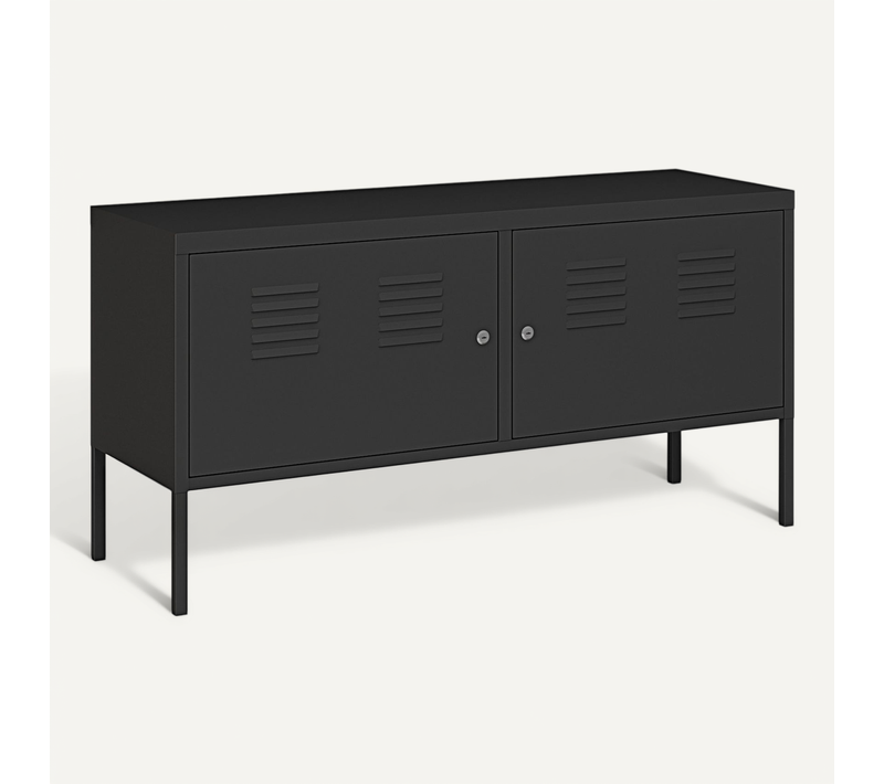 Buffet Meuble De Rangement Salon Entré Chambre à 2 Portes 118 X 40 X 60 Cm