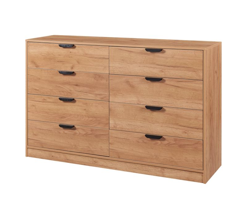 Commode Meuble De Rangement Pratique Entrée Salon Chambre 90 X 140 X 40 Cm Mdf Effet