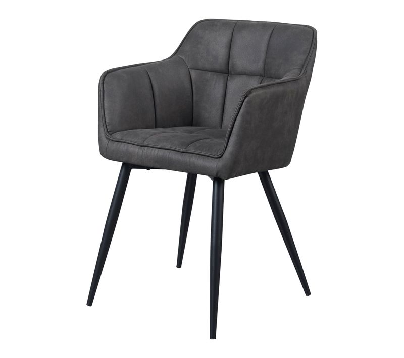 Lot De 2 Chaises De Salle à Manger Salon Design Moderne Cuisine 81 X 57 X 53 Cm Gris