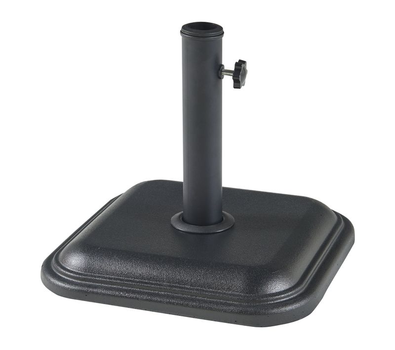 Pied De Parasol Jardin Extérieur Avec Adaptateurs 33 / 37 / 41 / 48 Mm Béton 35 X 35