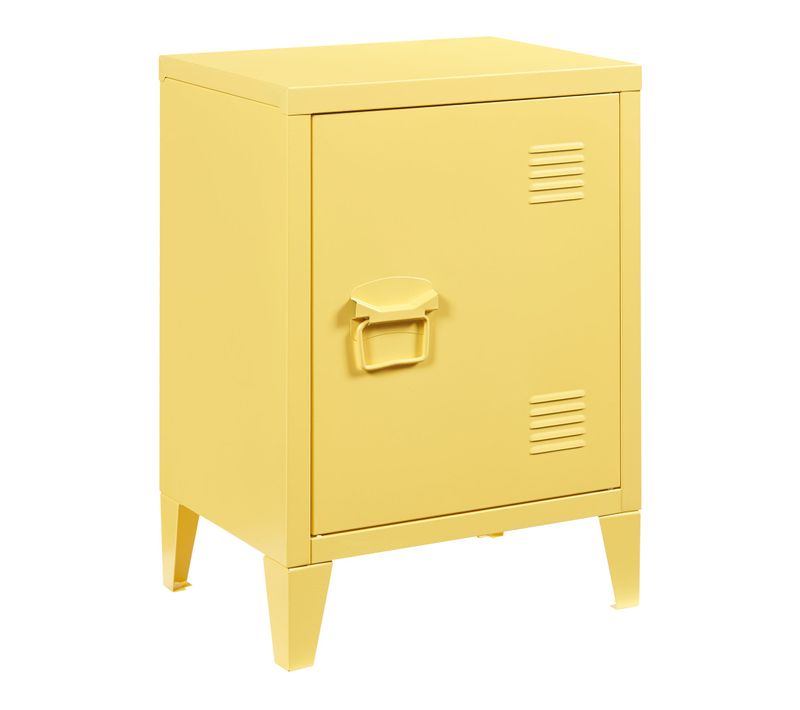 Table De Chevet Table De Nuit Commode Meuble De Rangement En Acier Laminé