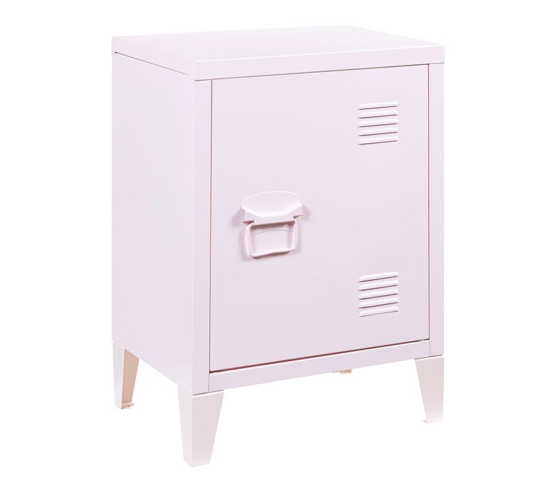 Table De Chevet Table De Nuit Commode Meuble De Rangement En Acier Laminé