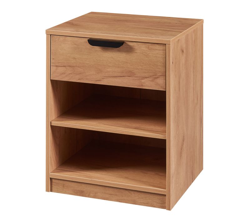 Table De Chevet Table De Nuit Commode Meuble De Rangement 55 X 43 X 40 Cm Effet Chêne