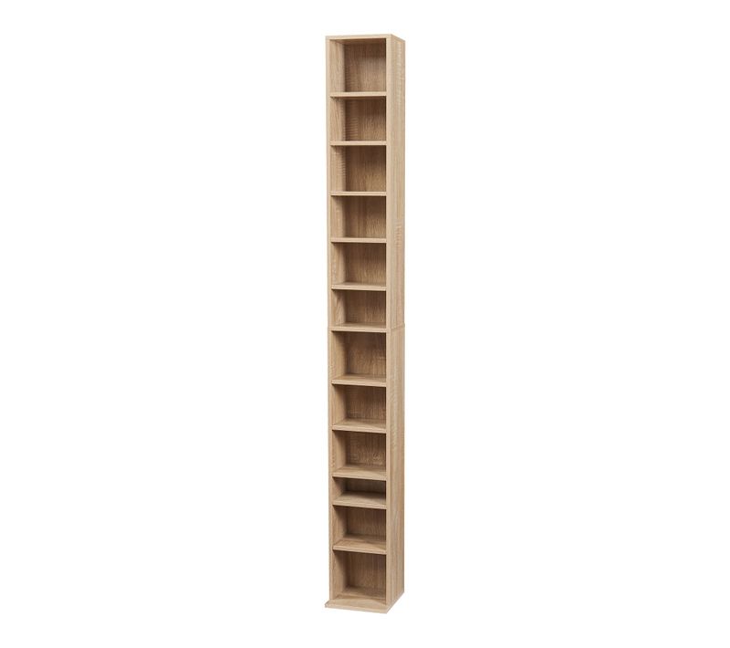 étagère Design Intemporel Salon Chambre Meuble De Rangement Cd 175 X 20 X 20 Cm Effet
