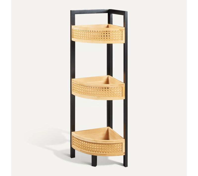 étagère Design Intemporel Salon Chambre Meuble De Rangement D'angle 80 X 32 X 23 Cm