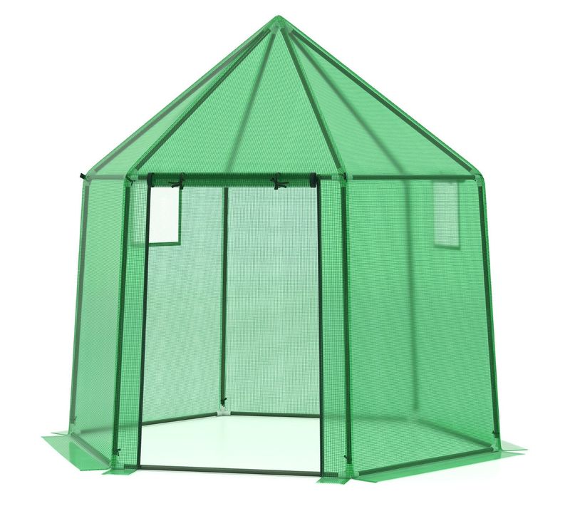 Serre De Jardin 198 X 172 X 190 Cm Avec Protection Solaire Et Ventilation Optimale
