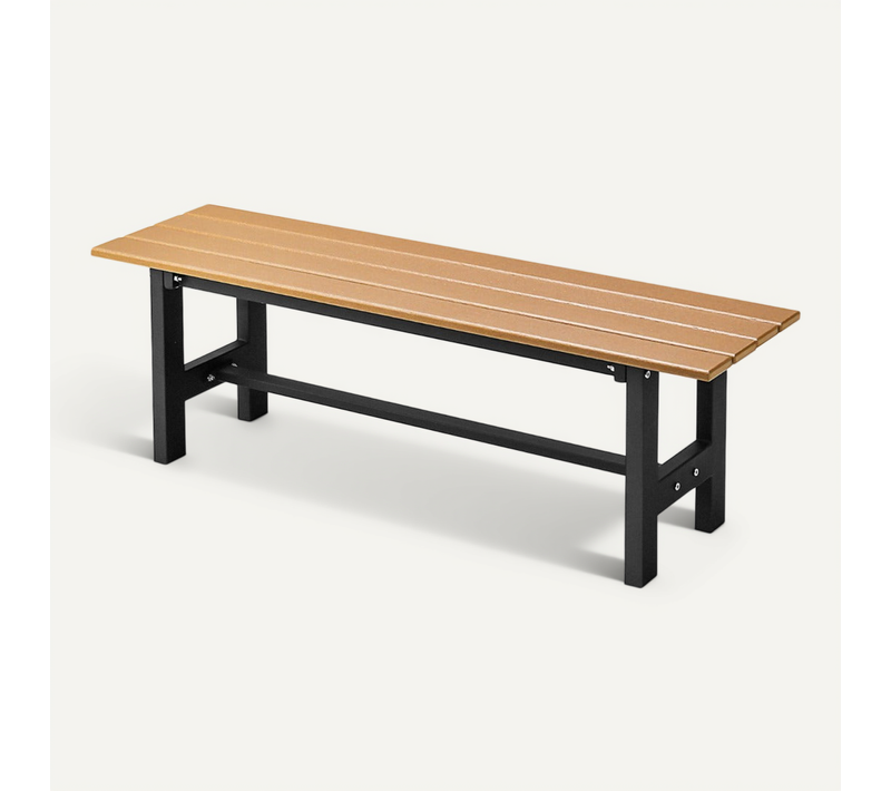 Banc De Jardin Pour 2 Personnes 120 X 36 X 40,5 Cm Antirouille Ergonomique Design