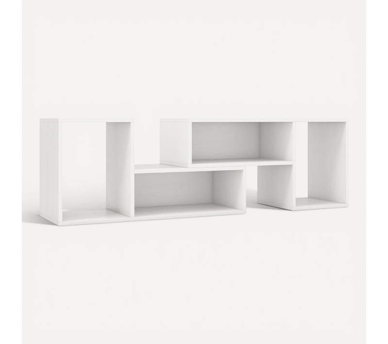 Meuble TV Console Avec étagères Modulables Et Design Minimaliste Pour Téléviseurs Ju