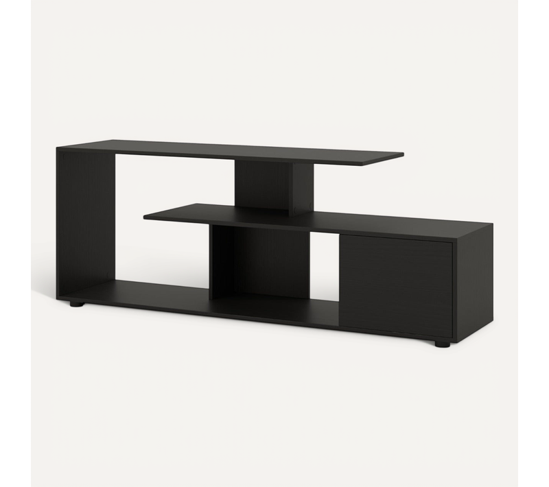 Meuble TV Pour Téléviseurs Jusqu'à 55 Pouces 152 X 38 X 58,5 Cm Rangement Optimisé De