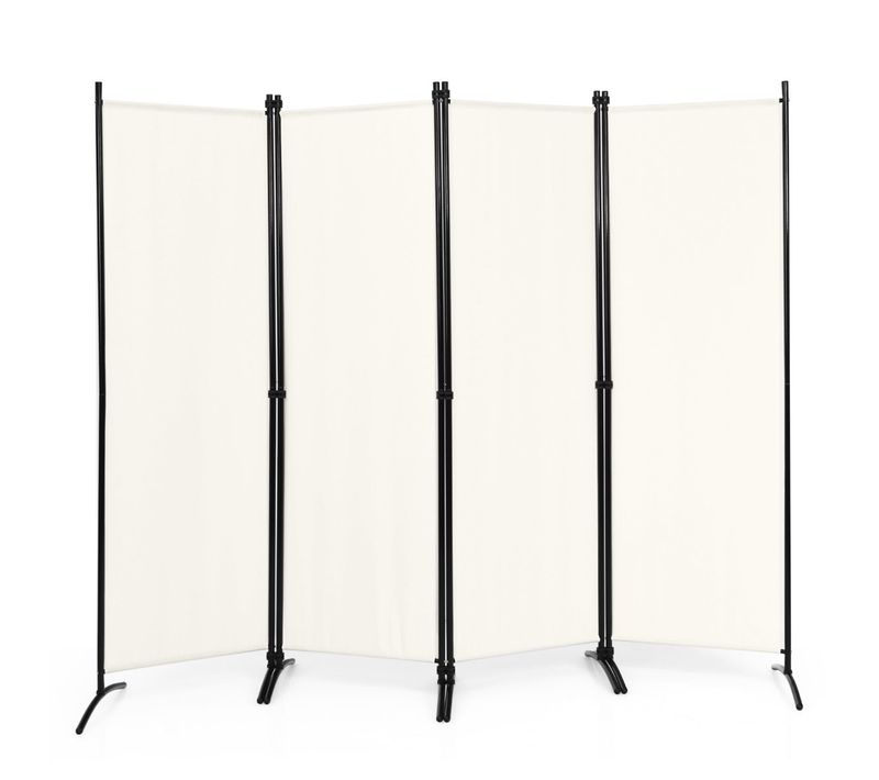 Paravent Pliable 220 X 173 Cm Cloison De Séparation Pratique Pour Bureau Et Salon