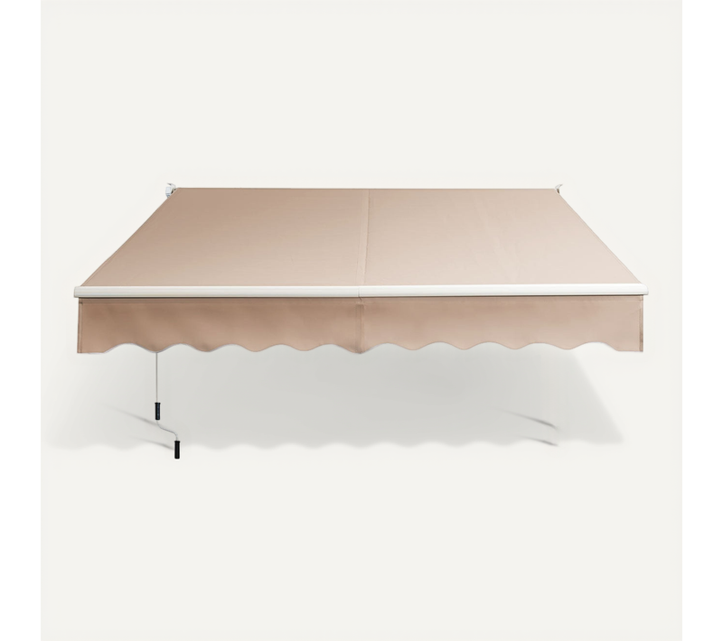 Store Banne Rétractable Pour Balcon 245 X 200 Cm Angle Ajustable 40-100° Pratique