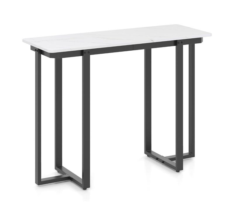 Table Console Moderne Rectangulaire 107 X 40 X 79,5 Cm Design Élégant Et Robuste