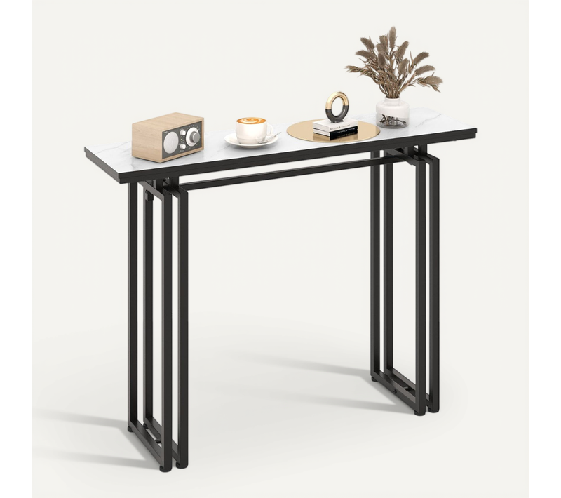 Table Console Multifonctionnelle Pour Entrée 110 X 30 X 81 Cm Design élégant Finition