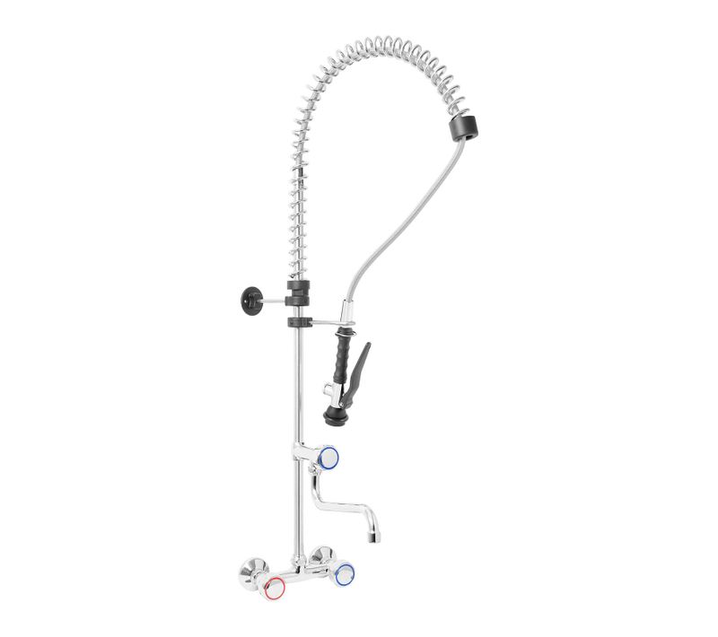 Robinet Professionnel Douchette 2 Trous - Flexible De 1000 Mm - Bec De 220 Mm - Manet