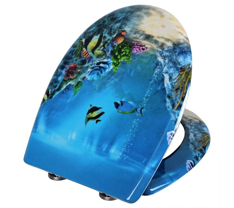 Abattant Wc Siège De Toilette En Plastique Thermodurcissable Charnières En Acier Inox