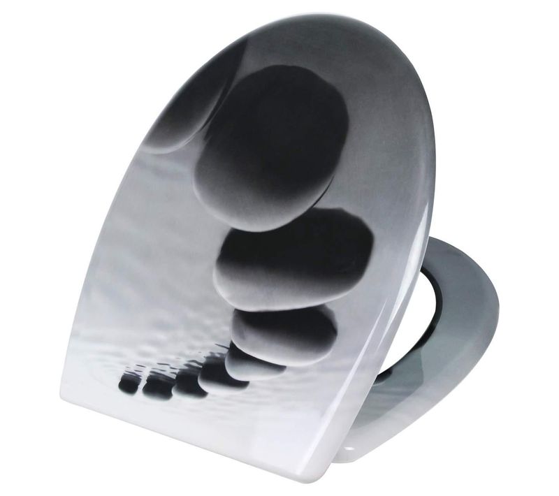 Abattant Wc à Duroplast Pierres Noires 19_0000737