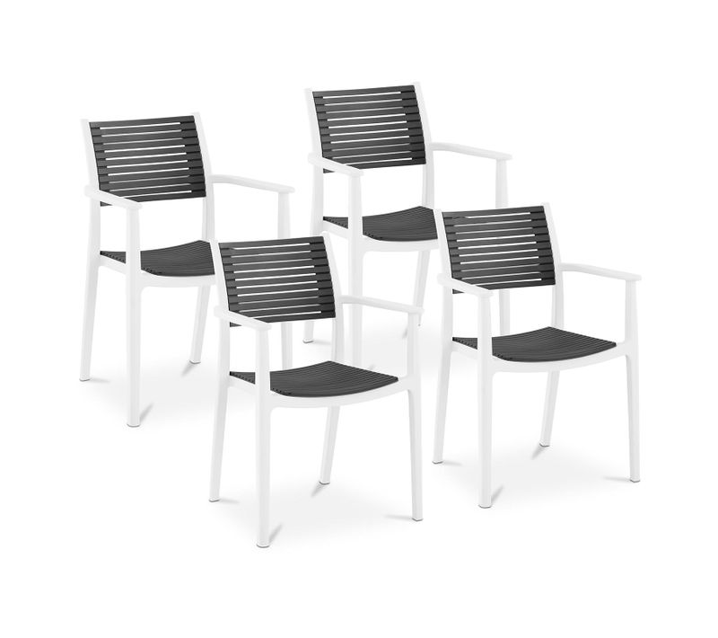 Lot De 4 Chaises Salon Salle à Manger Restaurant Cafés Bureaux Terrasses Salles D'attente 150 Kg