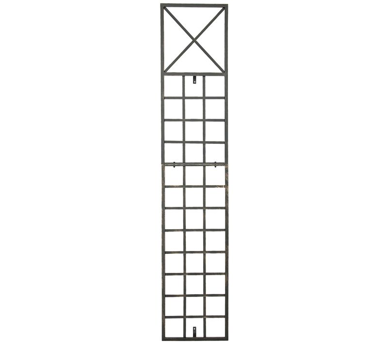 Treillis Décoration Mural Jardin Roses Plantes Grimpantes Métal Bronze 10_0003900