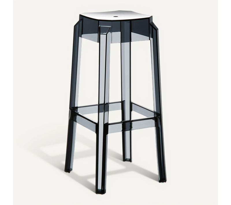 Tabouret De Bar X1 Intérieur Ou Exterieur Design Moderne Plastique Couleur Noir Transparent 10_000