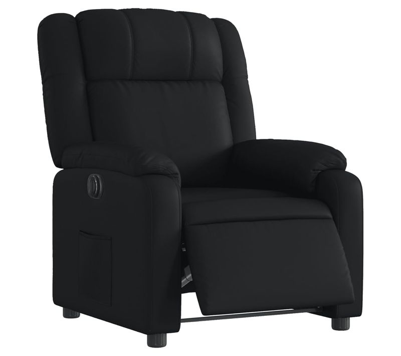 Fauteuil Relax TV Fonction D'inclinaison Électrique Très Confortable En Pvc Noir Dec028472