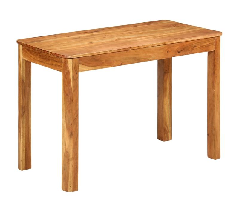 Table De Salle à Manger Design Moderne 110 X 55 X 76 Cm Bois D'acacia Massif Dec036692